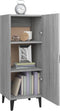 vidaXL - Dressoir - 34,5x34x90 - cm - bewerkt - hout - grijs - sonoma - eikenkleurig