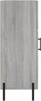 vidaXL - Dressoir - 34,5x34x90 - cm - bewerkt - hout - grijs - sonoma - eikenkleurig