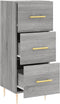 vidaXL - Dressoir - 34,5x34x90 - cm - bewerkt - hout - grijs - sonoma - eikenkleurig