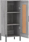 vidaXL - Dressoir - 34,5x34x90 - cm - bewerkt - hout - grijs - sonoma - eikenkleurig