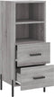 vidaXL - Dressoir - 34,5x34x90 - cm - bewerkt - hout - grijs - sonoma - eikenkleurig