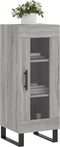 vidaXL - Dressoir - 34,5x34x90 - cm - bewerkt - hout - grijs - sonoma - eikenkleurig