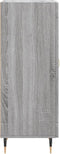vidaXL - Dressoir - 34,5x34x90 - cm - bewerkt - hout - grijs - sonoma - eikenkleurig