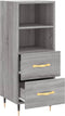 vidaXL - Dressoir - 34,5x34x90 - cm - bewerkt - hout - grijs - sonoma - eikenkleurig