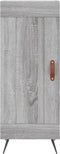 vidaXL - Dressoir - 34,5x34x90 - cm - bewerkt - hout - grijs - sonoma - eikenkleurig