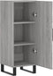 vidaXL - Dressoir - 34,5x34x90 - cm - bewerkt - hout - grijs - sonoma - eikenkleurig