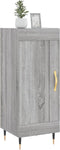 vidaXL - Dressoir - 34,5x34x90 - cm - bewerkt - hout - grijs - sonoma - eikenkleurig