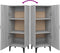 vidaXL - Dressoir - 34,5x34x90 - cm - bewerkt - hout - grijs - sonoma - eikenkleurig