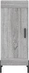 vidaXL - Dressoir - 34,5x34x90 - cm - bewerkt - hout - grijs - sonoma - eikenkleurig