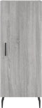 vidaXL - Dressoir - 34,5x34x90 - cm - bewerkt - hout - grijs - sonoma - eikenkleurig