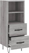 vidaXL - Dressoir - 34,5x34x90 - cm - bewerkt - hout - grijs - sonoma - eikenkleurig