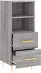 vidaXL - Dressoir - 34,5x34x90 - cm - bewerkt - hout - grijs - sonoma - eikenkleurig