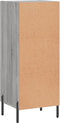 vidaXL - Dressoir - 34,5x34x90 - cm - bewerkt - hout - grijs - sonoma - eikenkleurig