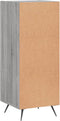 vidaXL - Dressoir - 34,5x34x90 - cm - bewerkt - hout - grijs - sonoma - eikenkleurig