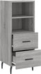 vidaXL - Dressoir - 34,5x34x90 - cm - bewerkt - hout - grijs - sonoma - eikenkleurig