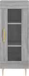 vidaXL - Dressoir - 34,5x34x90 - cm - bewerkt - hout - grijs - sonoma - eikenkleurig