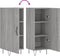 vidaXL - Dressoir - 34,5x34x90 - cm - bewerkt - hout - grijs - sonoma - eikenkleurig