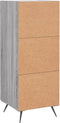 vidaXL - Dressoir - 34,5x34x90 - cm - bewerkt - hout - grijs - sonoma - eikenkleurig