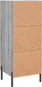 vidaXL - Dressoir - 34,5x34x90 - cm - bewerkt - hout - grijs - sonoma - eikenkleurig