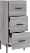 vidaXL - Dressoir - 34,5x34x90 - cm - bewerkt - hout - grijs - sonoma - eikenkleurig