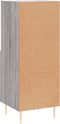 vidaXL - Dressoir - 34,5x34x90 - cm - bewerkt - hout - grijs - sonoma - eikenkleurig