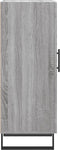 vidaXL - Dressoir - 34,5x34x90 - cm - bewerkt - hout - grijs - sonoma - eikenkleurig