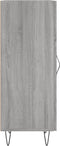 vidaXL - Dressoir - 34,5x34x90 - cm - bewerkt - hout - grijs - sonoma - eikenkleurig