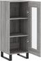vidaXL - Dressoir - 34,5x34x90 - cm - bewerkt - hout - grijs - sonoma - eikenkleurig