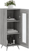 vidaXL - Dressoir - 34,5x34x90 - cm - bewerkt - hout - grijs - sonoma - eikenkleurig