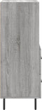 vidaXL - Dressoir - 34,5x34x90 - cm - bewerkt - hout - grijs - sonoma - eikenkleurig