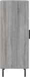 vidaXL - Dressoir - 34,5x34x90 - cm - bewerkt - hout - grijs - sonoma - eikenkleurig
