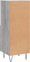 vidaXL - Dressoir - 34,5x34x90 - cm - bewerkt - hout - grijs - sonoma - eikenkleurig