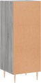 vidaXL - Dressoir - 34,5x34x90 - cm - bewerkt - hout - grijs - sonoma - eikenkleurig