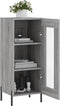 vidaXL - Dressoir - 34,5x34x90 - cm - bewerkt - hout - grijs - sonoma - eikenkleurig