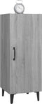 vidaXL - Dressoir - 34,5x34x90 - cm - bewerkt - hout - grijs - sonoma - eikenkleurig