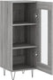 vidaXL - Dressoir - 34,5x34x90 - cm - bewerkt - hout - grijs - sonoma - eikenkleurig