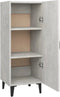 vidaXL - Dressoir - 34,5x34x90 - cm - bewerkt - hout - hoogglans - wit