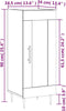 vidaXL - Dressoir - 34,5x34x90 - cm - bewerkt - hout - hoogglans - wit