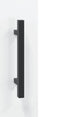 vidaXL - Dressoir - 34,5x34x90 - cm - bewerkt - hout - hoogglans - wit