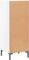vidaXL - Dressoir - 34,5x34x90 - cm - bewerkt - hout - hoogglans - wit