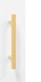 vidaXL - Dressoir - 34,5x34x90 - cm - bewerkt - hout - hoogglans - wit