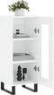 vidaXL - Dressoir - 34,5x34x90 - cm - bewerkt - hout - hoogglans - wit