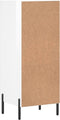 vidaXL - Dressoir - 34,5x34x90 - cm - bewerkt - hout - hoogglans - wit