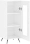 vidaXL - Dressoir - 34,5x34x90 - cm - bewerkt - hout - hoogglans - wit