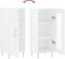 vidaXL - Dressoir - 34,5x34x90 - cm - bewerkt - hout - hoogglans - wit