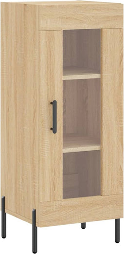 vidaXL - Dressoir - 34,5x34x90 - cm - bewerkt - hout - sonoma - eiken