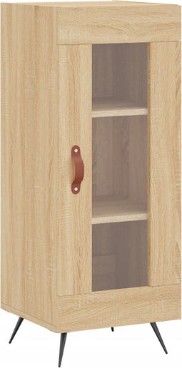 vidaXL - Dressoir - 34,5x34x90 - cm - bewerkt - hout - sonoma - eiken