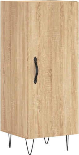 vidaXL - Dressoir - 34,5x34x90 - cm - bewerkt - hout - sonoma - eiken