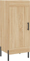vidaXL - Dressoir - 34,5x34x90 - cm - bewerkt - hout - sonoma - eiken
