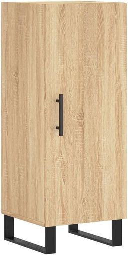 vidaXL - Dressoir - 34,5x34x90 - cm - bewerkt - hout - sonoma - eiken